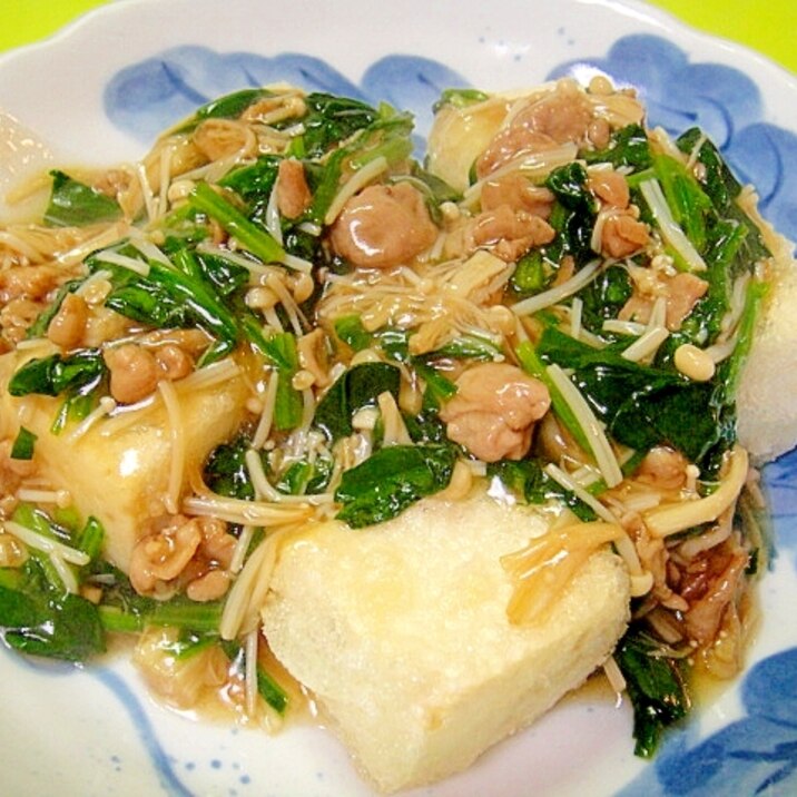 揚げ出し豆腐☆野菜肉あんかけ